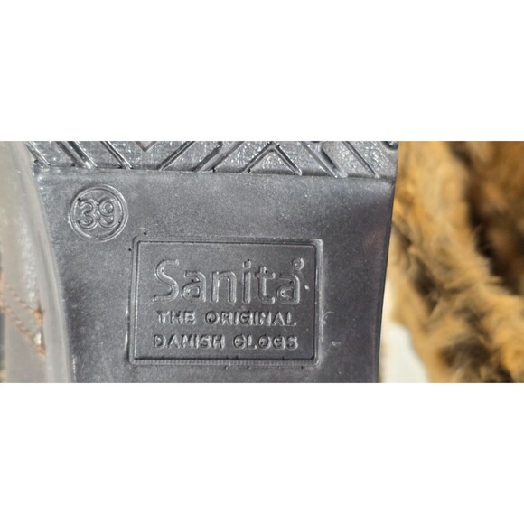 Sanita Wixen Winter Boots Leather Fur Danish Clog Brown Yeti Rare Women 39 | 8.5 - Picture 5 of 12